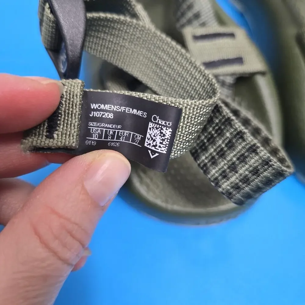 Chaco Womens size‎ 10 sandals Z/2 Classic Dark Green Strap Hiking